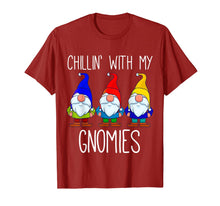 Load image into Gallery viewer, Chillin With My Gnomies, Christmas Garden Gnome Xmas God Jul T-Shirt
