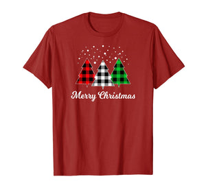 Christmas Santa Tree Xmas Christmas July Holiday Plaid Funny T-Shirt