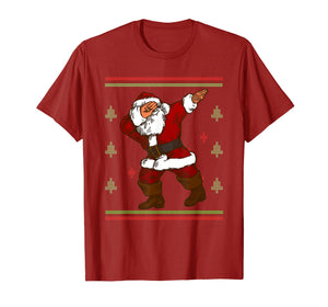 Dabbing Santa Claus Christmas Ugly Xmas Gift T-Shirt-1712209