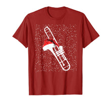 Load image into Gallery viewer, Christmas Trombone Shirt - Santa Trombone Funny Xmas Pajama T-Shirt
