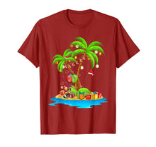 Load image into Gallery viewer, Christmas Palm Tree Tropical Xmas Coconut Lights Pajama T-Shirt
