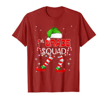 Load image into Gallery viewer, 1st Grade Elf Squad TShirt Xmas Teacher Student Gift First T-Shirt
