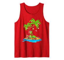 Load image into Gallery viewer, Christmas Palm Tree Tropical Xmas Coconut Lights Pajama Tank Top
