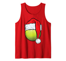 Load image into Gallery viewer, Christmas Tennis Ball Santa Hat Funny Sport Xmas Boys Kids Tank Top
