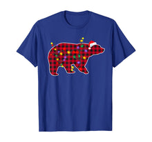 Load image into Gallery viewer, Christmas Decorations Red Plaid Buffalo Bear Xmas Pajamas T-Shirt
