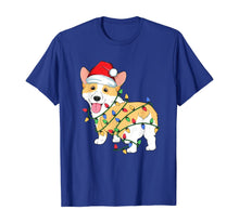 Load image into Gallery viewer, Corgi Christmas Tree Light Santa Dog Xmas Kids Boys Pajamas T-Shirt
