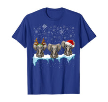 Load image into Gallery viewer, Christmas Pajama Three Hippie Elephants Costume Xmas gift T-Shirt
