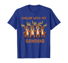 Load image into Gallery viewer, Chillin With My Reindeer Christmas Boys Girls Kids Xmas T-Shirt
