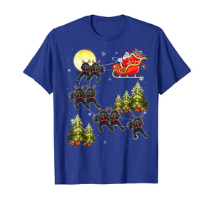 Cockapoo Reindeer Christmas Dog Riding Santa Xmas Gift T-Shirt