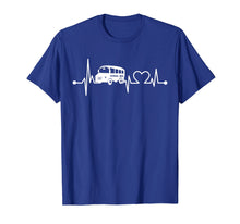 Load image into Gallery viewer, School Bus Driver Heartbeat T-Shirt Funny Cool Loves Gift
