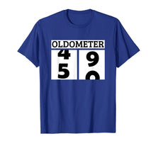 Load image into Gallery viewer, Mens Funny Oldometer 50th Birthday Counting Shirt
