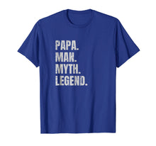 Load image into Gallery viewer, Mens Papa man myth legend distressed t-shirt: Funny Gift for Dads

