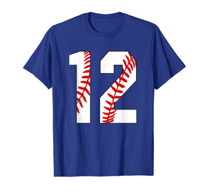 #12 Baseball Laces Baseball Mom Jersey Love Baseball T-shirt