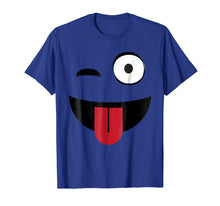 Load image into Gallery viewer, Emoji TShirt One Eye Open Wink Tongue Out
