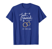 Load image into Gallery viewer, 20th Wedding Anniversary T-Shirt JUST MARRIED 20 Years Ago

