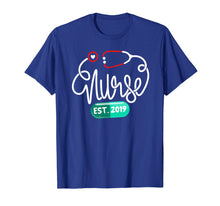Load image into Gallery viewer, New Nurse Grad Graduate 2019 RN shirt Nurse Est 2019 T-Shirt
