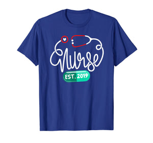 New Nurse Grad Graduate 2019 RN shirt Nurse Est 2019 T-Shirt