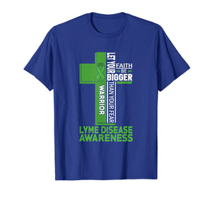 Lyme Disease Awareness Warrior Cross T Shirt