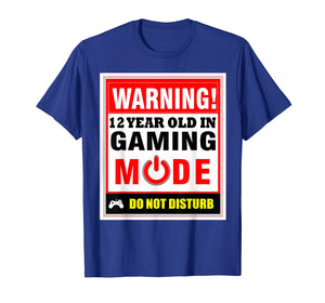 12th Birthday Gamer T-Shirt Boys Girls PC Gaming Tee Shirt