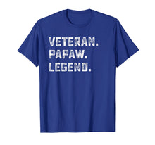 Load image into Gallery viewer, Family Gifts For Papa Veteran Papaw Legend Shirt
