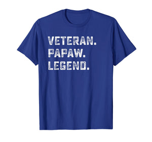 Family Gifts For Papa Veteran Papaw Legend Shirt