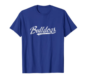 Bulldogs Mascot T Shirt Vintage Sports Name Tee Design