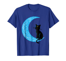 Load image into Gallery viewer, Black Cat Crescent Moon Sailor Mom T-Shirt
