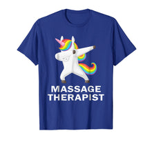 Load image into Gallery viewer, Love Massage Therapist Rainbow Hair Unicorn Best job gift t

