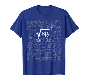 Square Root of 196: 14 Years Old, 14th Birthday Gift T-Shirt