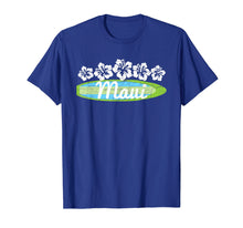Load image into Gallery viewer, Maui Vintage T-Shirt: Surf Hibiscus Flower Tee
