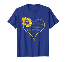 Load image into Gallery viewer, Jesus It&#39;s Not Religion It&#39;s A Relationship Sunflower Tshirt
