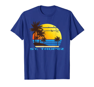 St. Tropez Beach Surf T-Shirt Summer Souvenir Tee Shirt