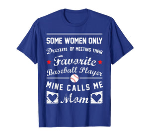Baseball Mom T Shirt Favorite Baseball Player Mother Gift