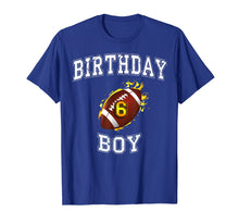 Load image into Gallery viewer, 6th Birthday boy Shirt - USA football T-Shirt 6 years old
