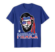 Load image into Gallery viewer, Merica Abe Lincoln T shirt 4th of July Men Boys Kids Murica

