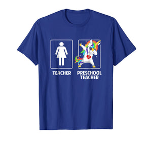 Preschool Pre-K Teacher Unicorn Dabbing Funny T Shirt Gifts