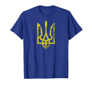 Ukrainian Grunge Tryzub Vintage Trident Slavic T-Shirt