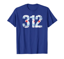 Load image into Gallery viewer, Chicago Shirt Chicago 312 Flag Area Code T Shirt City Pride
