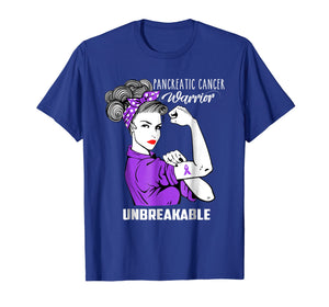 Pancreatic Cancer Warrior Unbreakable Shirt Awareness Gift