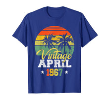 Load image into Gallery viewer, April 1967 T-shirt Retro Vintage 52nd Birthday Decoration
