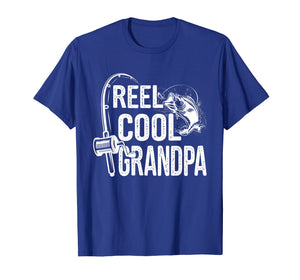 Reel Cool Grandpa T-Shirt Fishing Lover Gift For Fathers Day