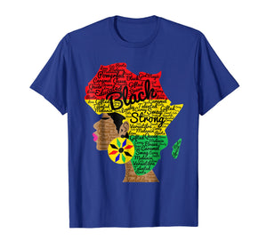African American Woman With Afro Word Art Natural Hair Shirt
