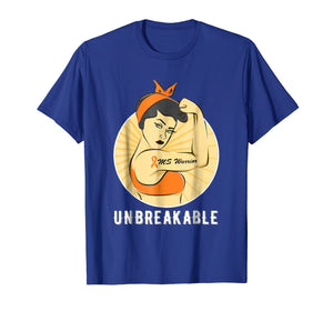 MS Awareness T Shirt-MS Warrior Unbreakable Tee Gift