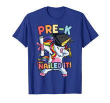 Load image into Gallery viewer, Dabbing Unicorn Pre-K Graduate Graduation 2019 Nailed It Dab T-Shirt
