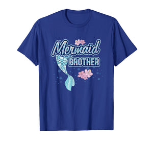Mermaid Brother T Shirt Merbro Matching Birthday Party Gift
