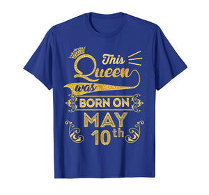 Queen are Born in May 2009 10th Birthday Shirt Girls