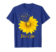 Load image into Gallery viewer, Dental Life Dental Assistant Teeth Hippie Sunflower Tshirt
