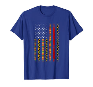 African kente cloth t shirts American Flag Special Gifts