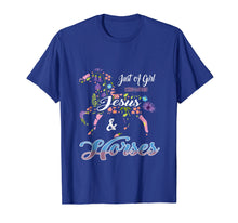 Load image into Gallery viewer, Cute Just a Girl Who Loves Jesus and Horses Gift T Shirts
