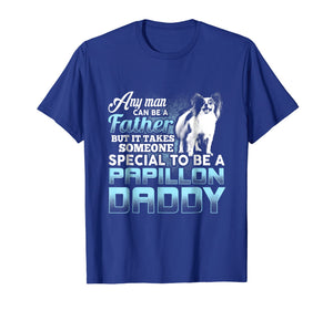 Mens Papillon Daddy T-Shirt Father's Day Gift Papillon Lovers